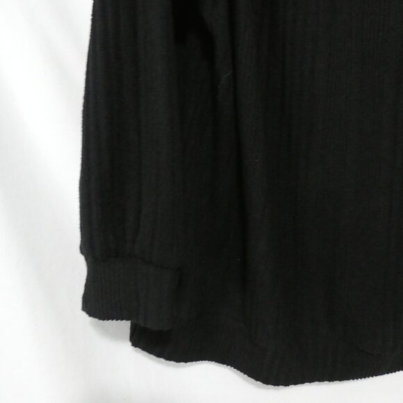 SHEIN - Curve | 2XL | Chic Soft Ribbed Black Cut-Out Shoulder Sweater - Picture 12 of 14